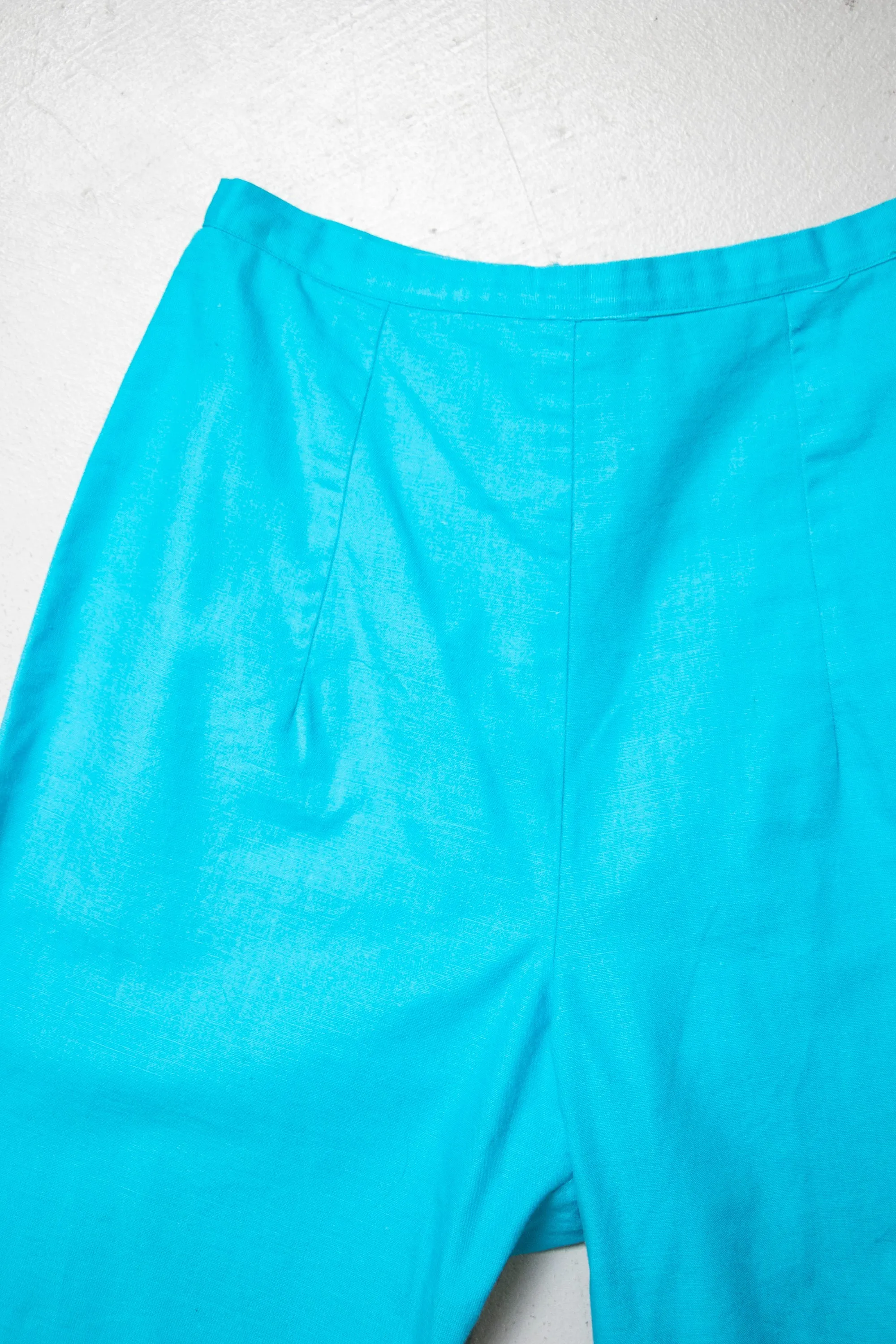 1960s Shorts High Waist Cotton Pin Up XS