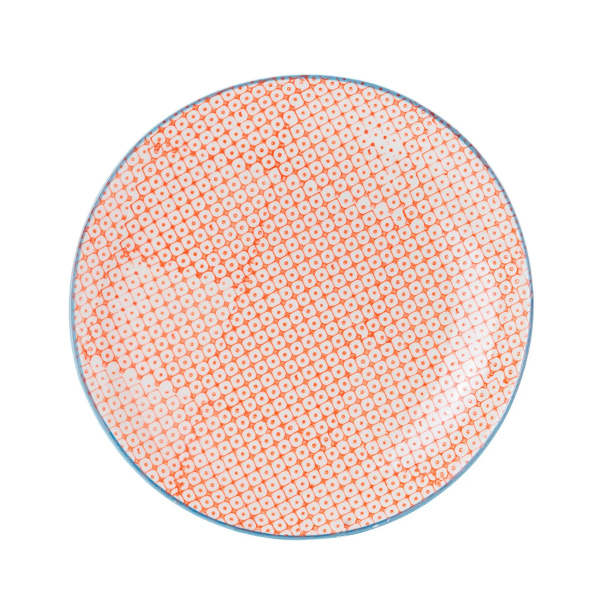 25.5cm Hand Printed Stoneware Dinner Plate - By Nicola Spring