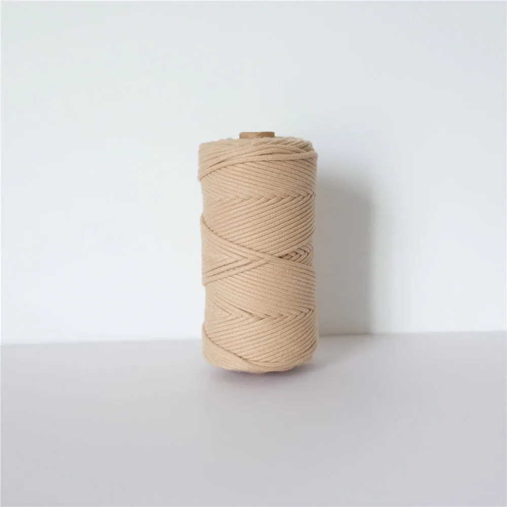 3MM MACRAME BRAIDED - CORED - SAND
