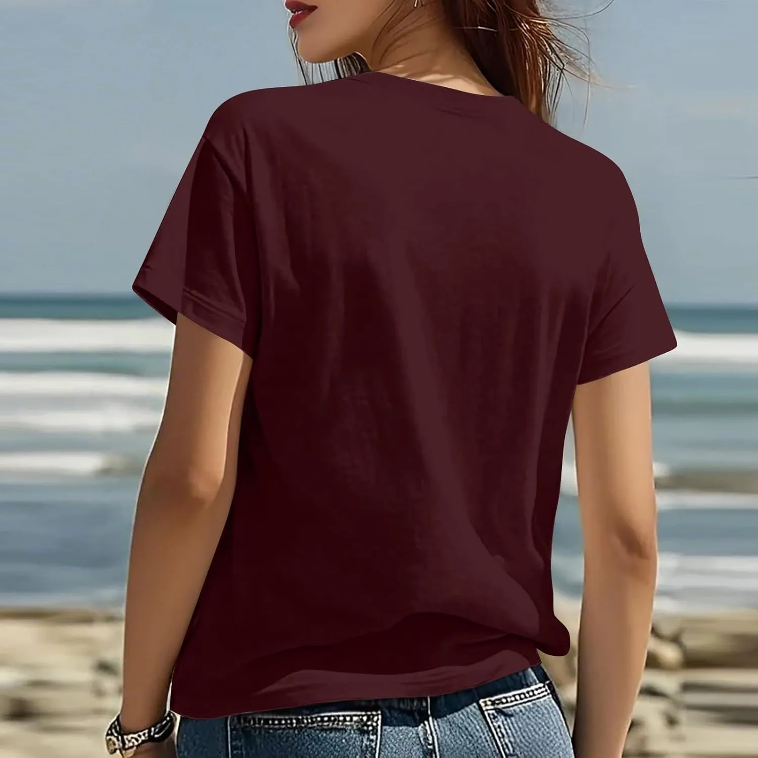 4Th July Outfits Women's Casual Short Sleeve T-Shirt Blouse Round Neck Independence Day Printed Female s