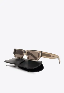 Acetate Rectangular Sunglasses