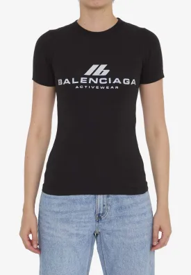 Activewear Logo Print T-shirt
