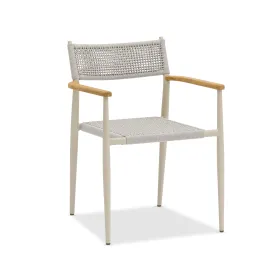 Adelaide Beige Woven Arm Chair