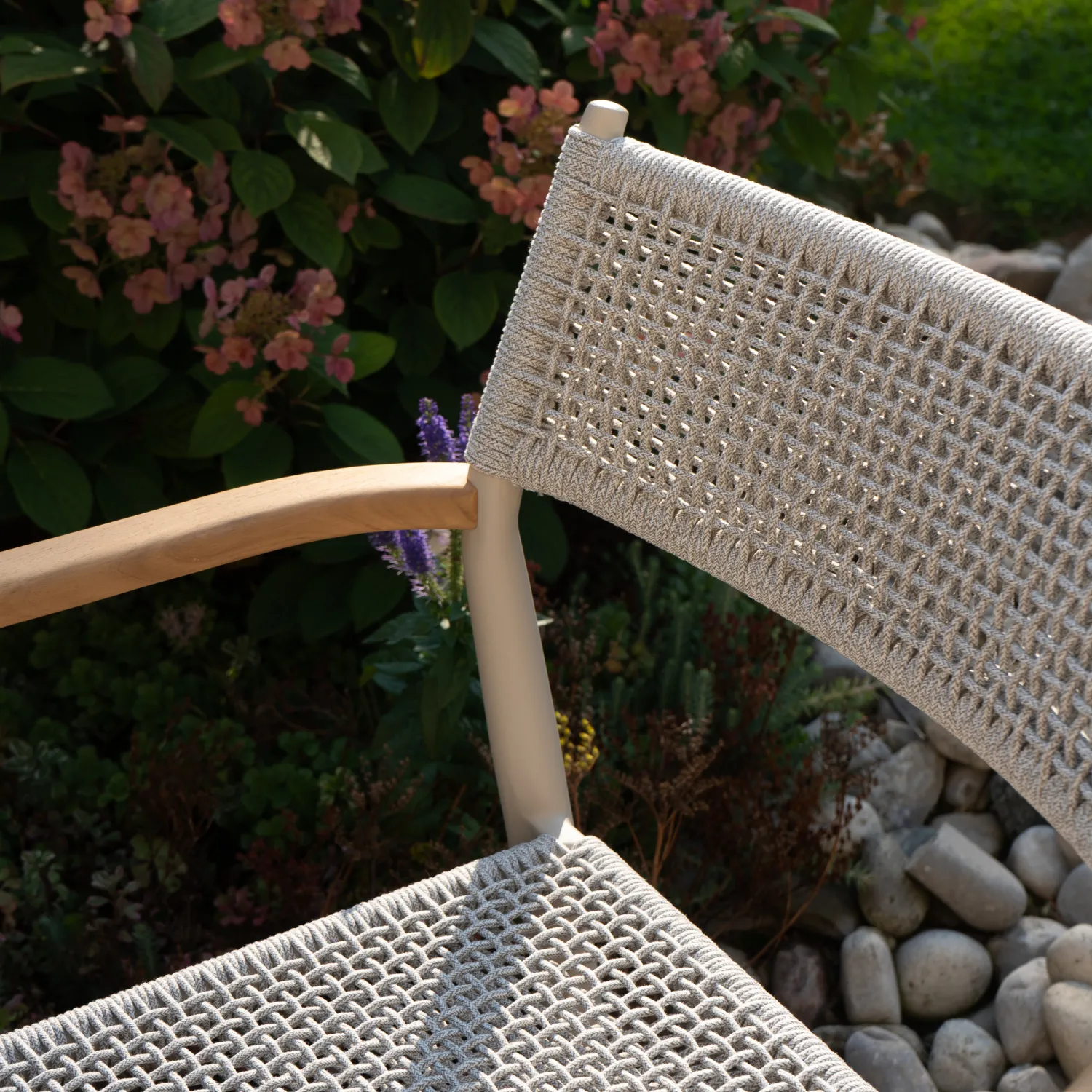 Adelaide Beige Woven Arm Chair