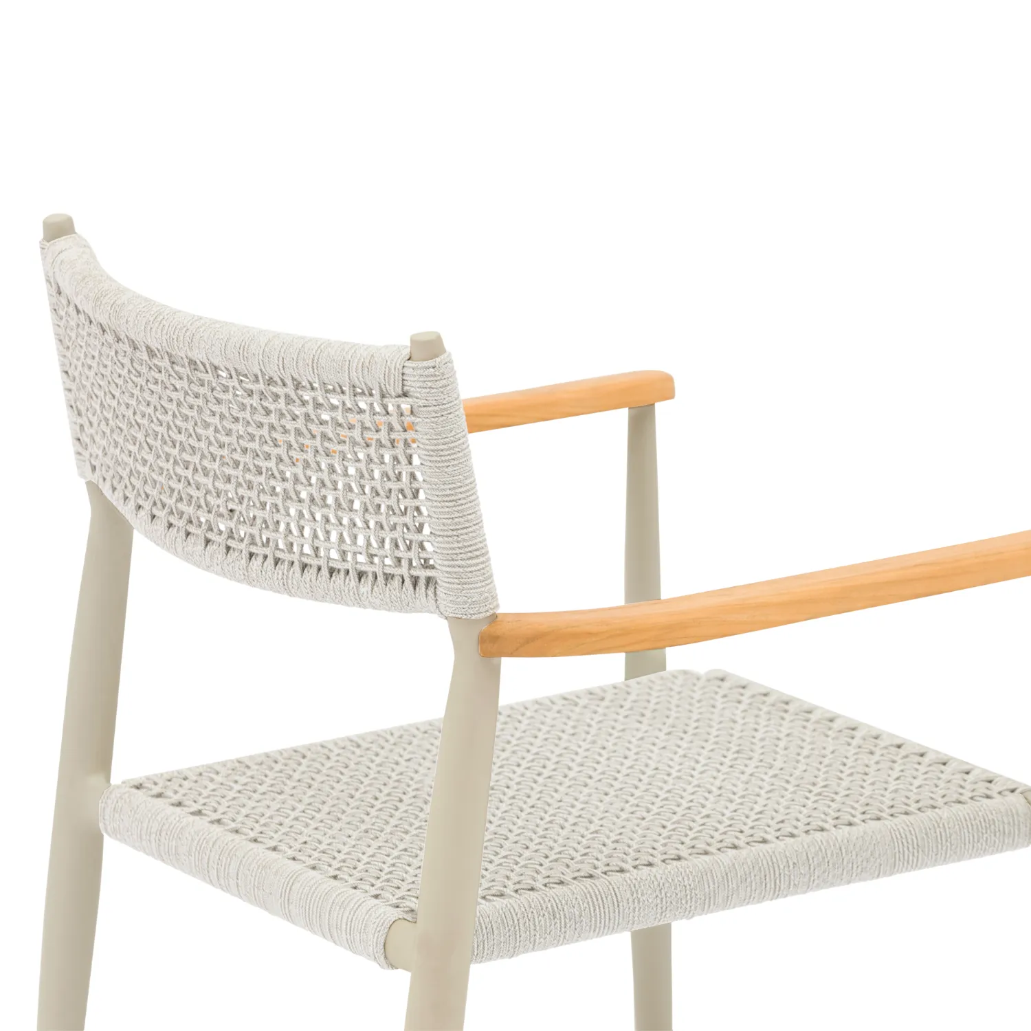 Adelaide Beige Woven Arm Chair