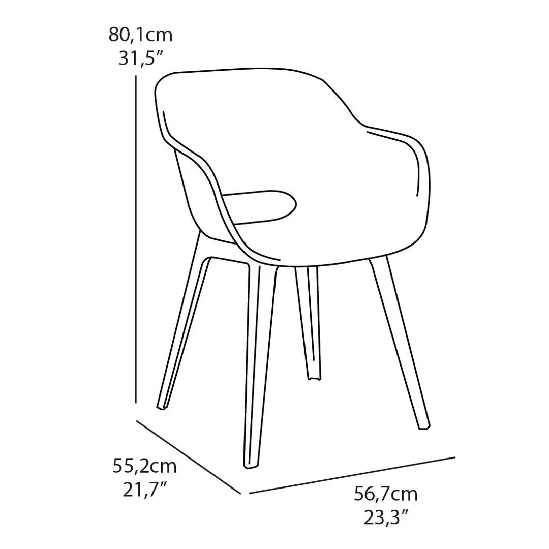 Akola 6 Seat Outdoor Dining Set