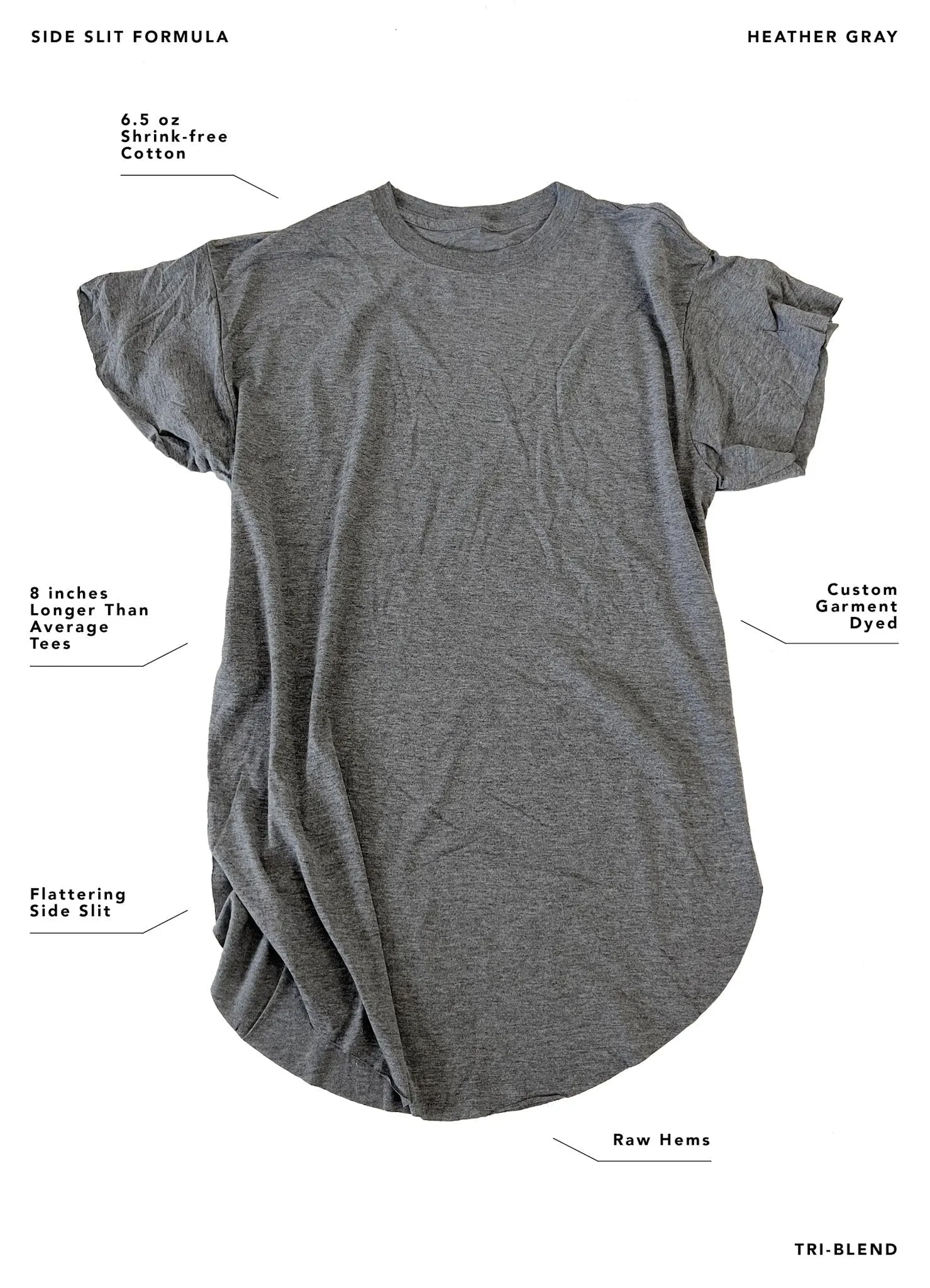 ANTISOCIAL SOCIALITE SIDE SLIT TEE