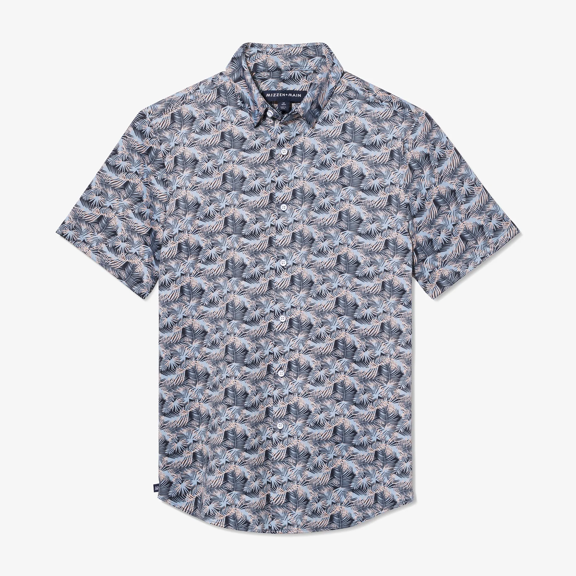 Ashley Blue Palm Print