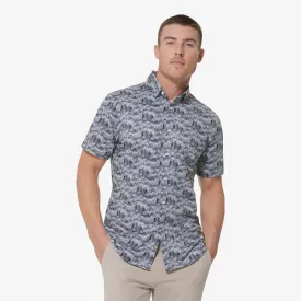 Ashley Blue Palm Print