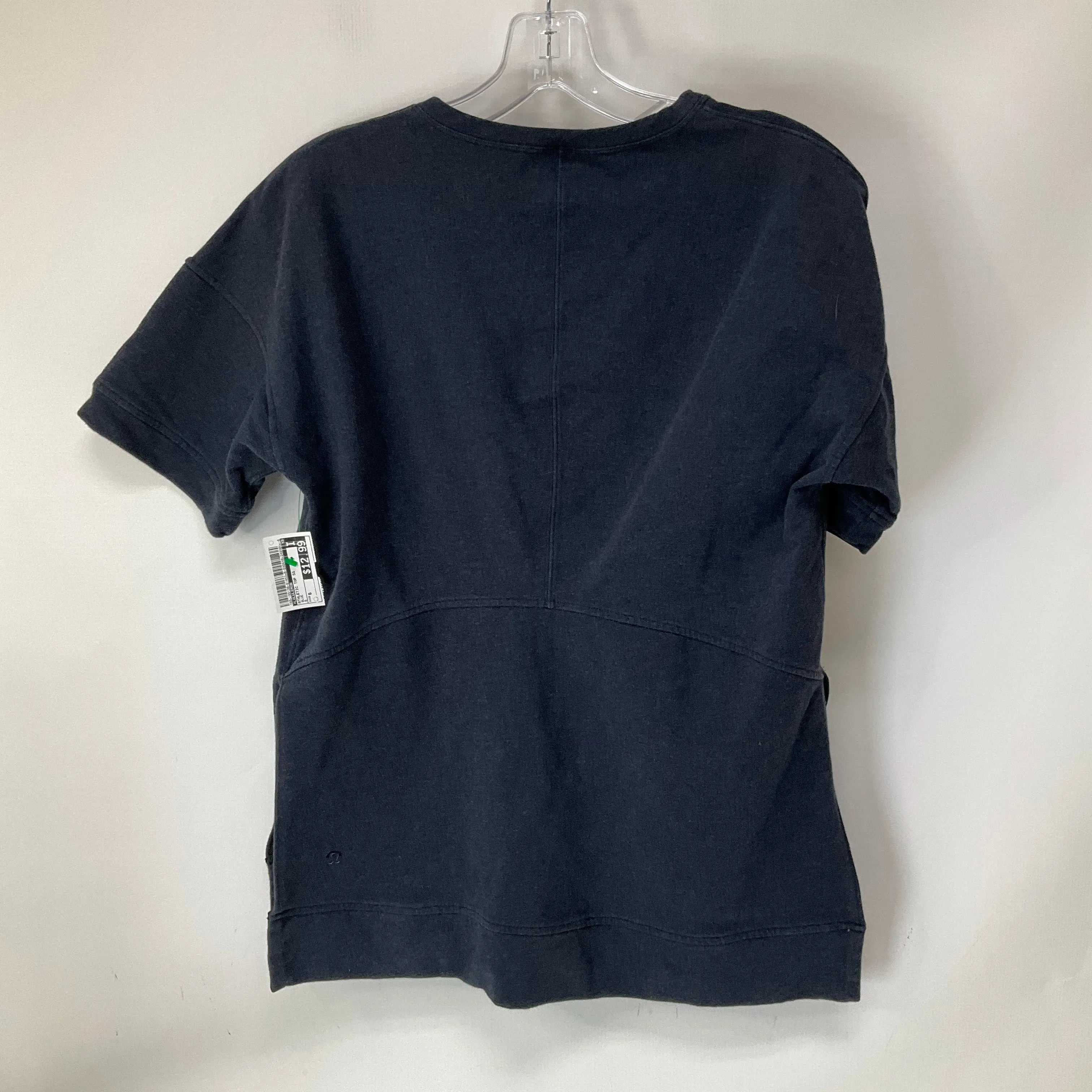 Athletic Top Short Sleeve By Lululemon In Blue, Size: 6
