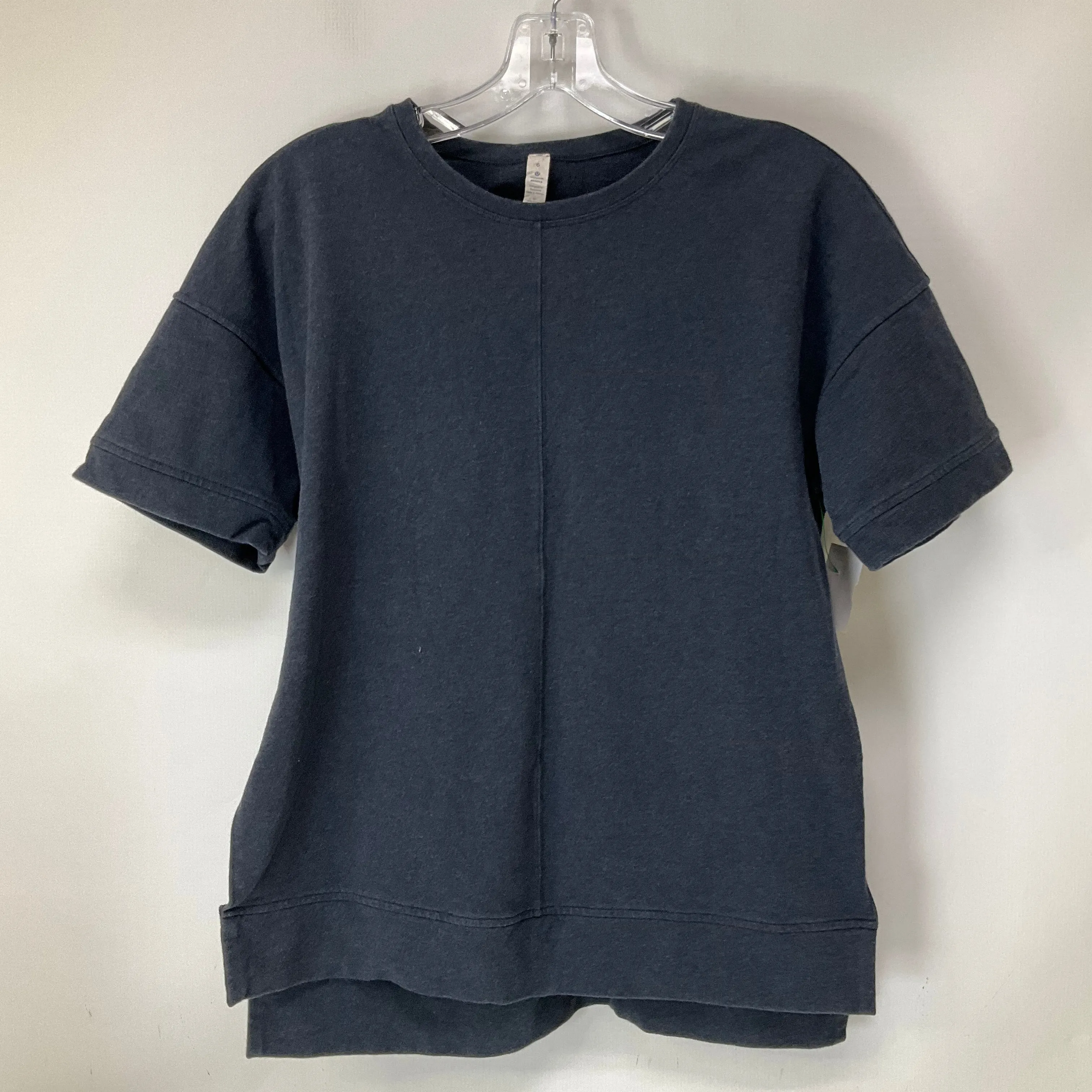 Athletic Top Short Sleeve By Lululemon In Blue, Size: 6