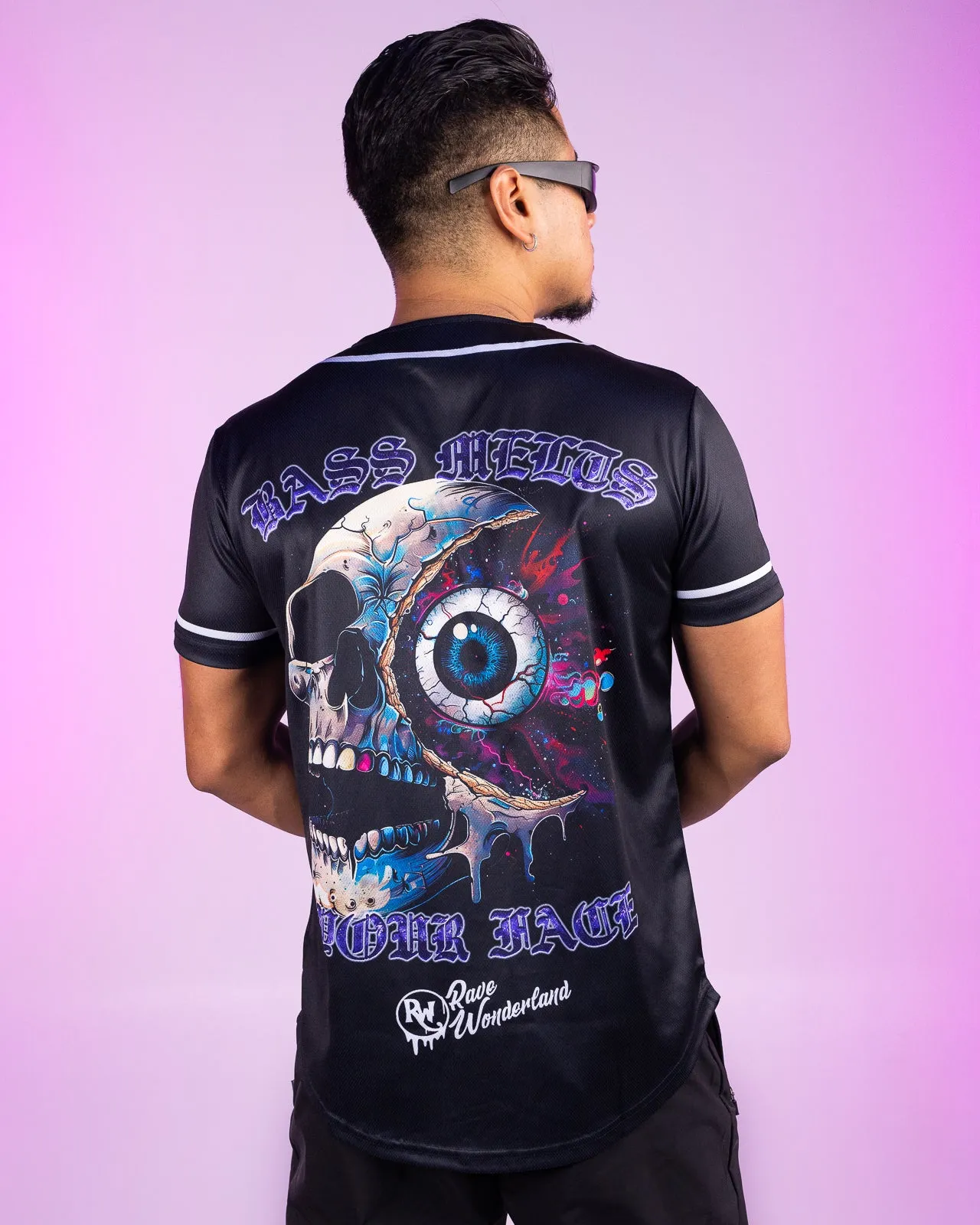 Bass Melts Your Face Baseball Jersey