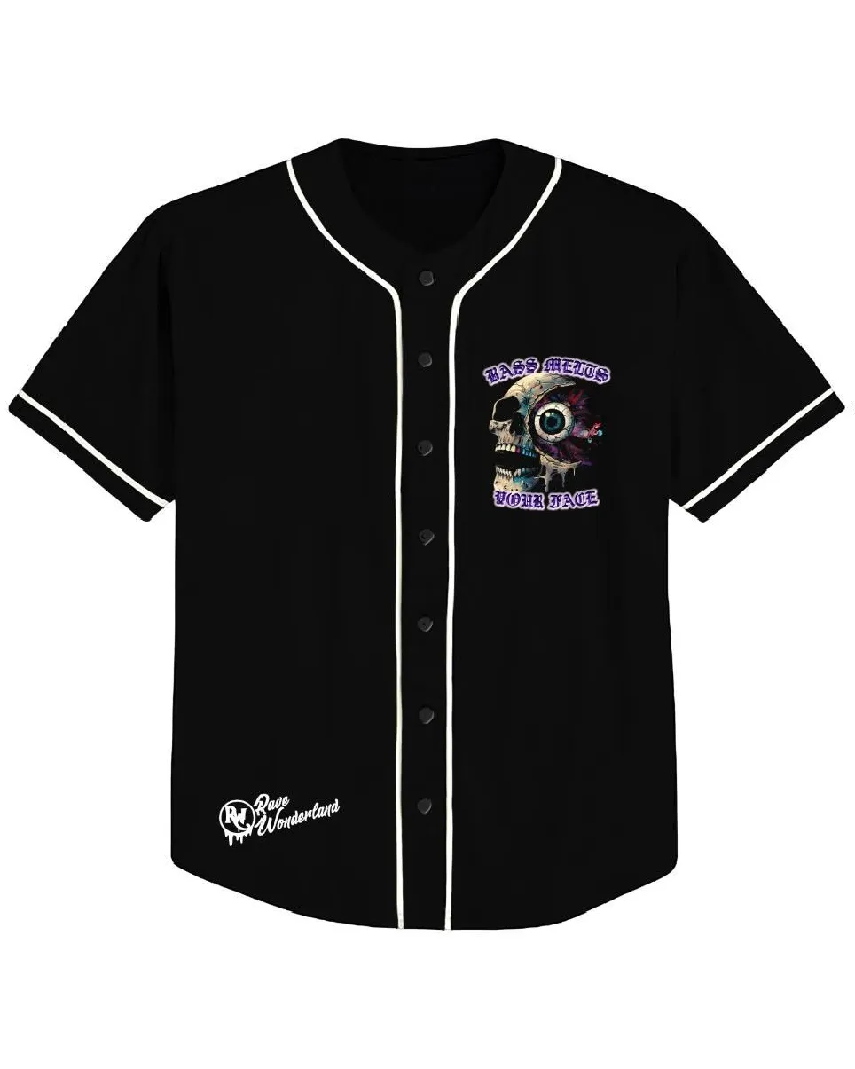 Bass Melts Your Face Baseball Jersey