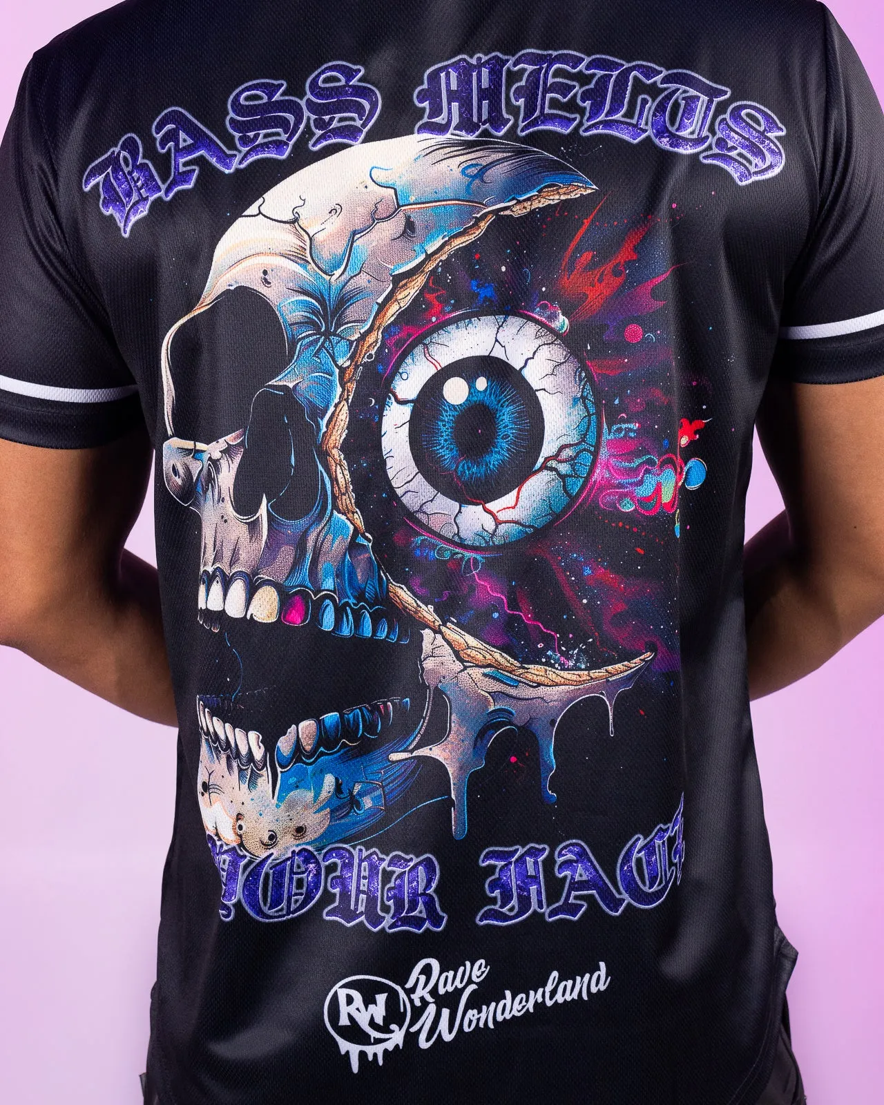 Bass Melts Your Face Baseball Jersey