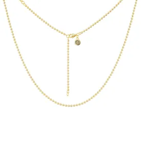 Beaded Ball Chain Necklace