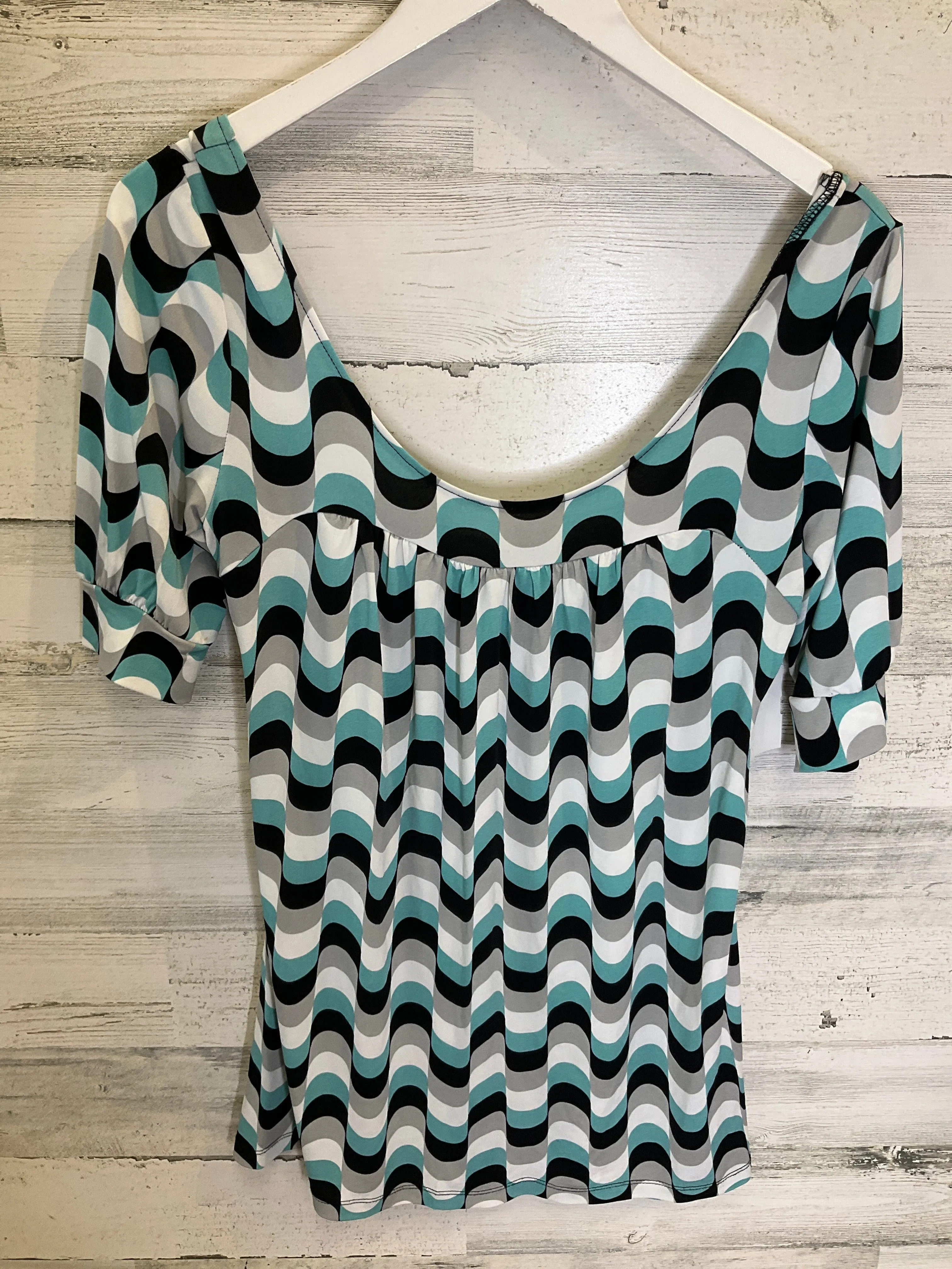 Black & Blue Top Short Sleeve Mix It, Size S