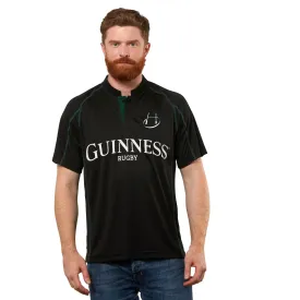Black & Green Short Sleeve Rugby Shirt