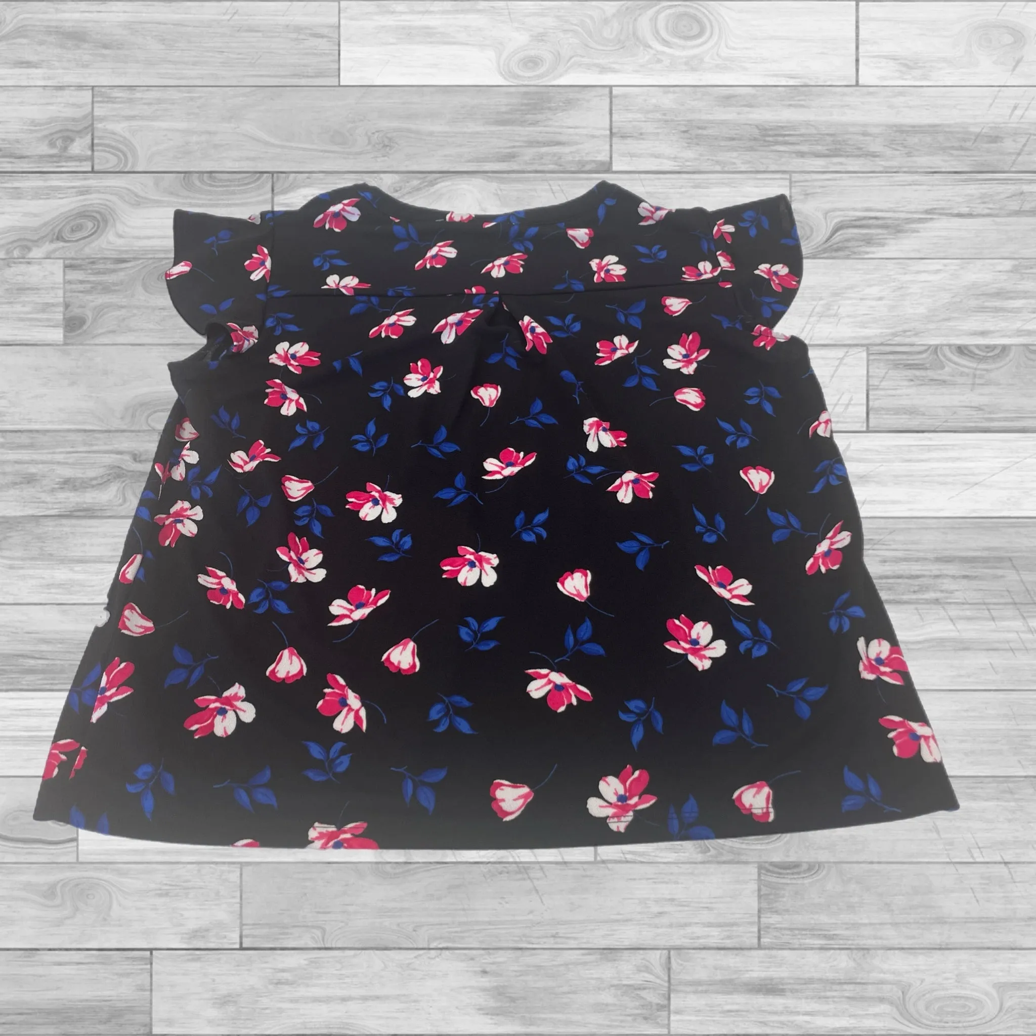 Black & Pink Top Short Sleeve Calypso St Barth, Size L