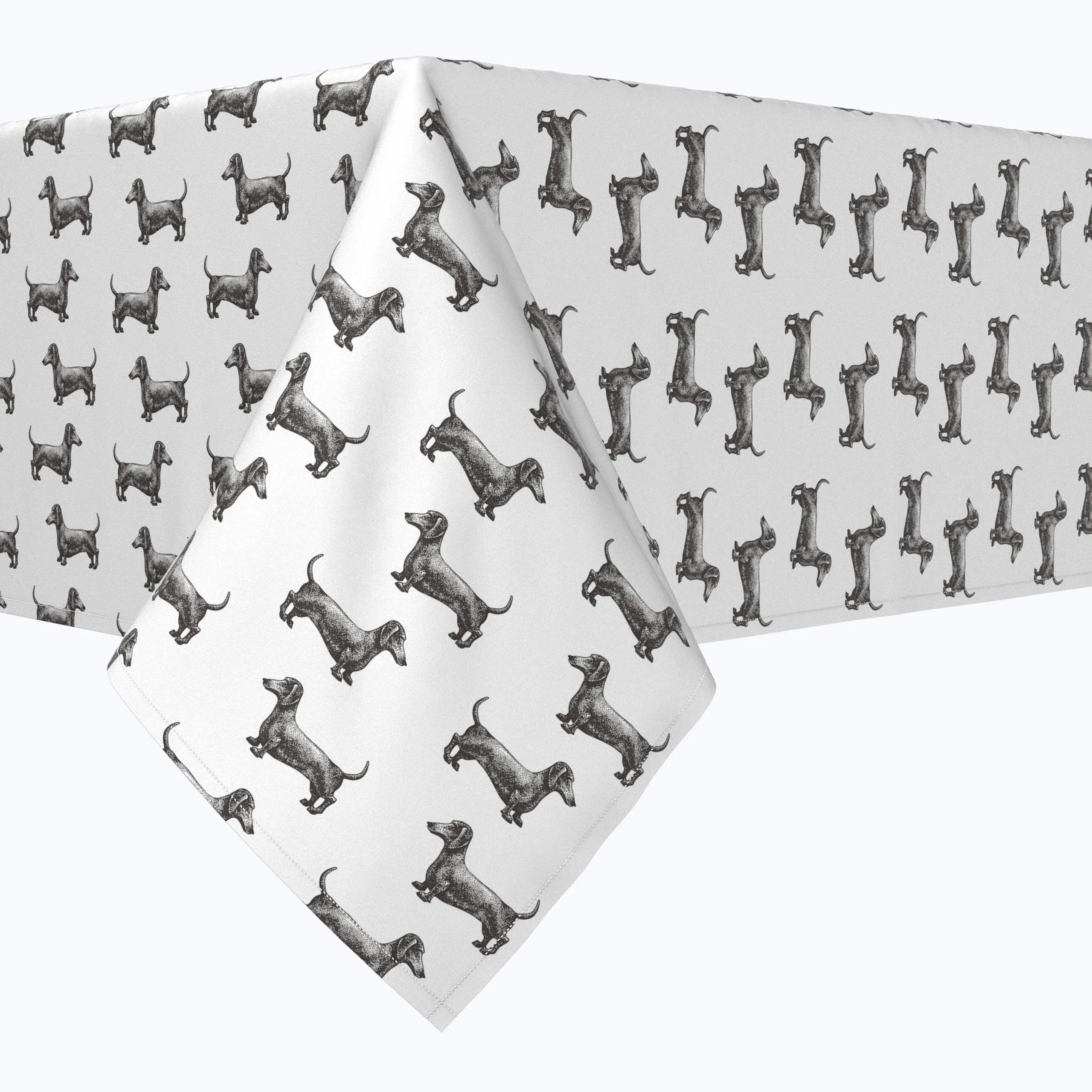 Black & White Dachshund Toss Squares