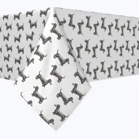Black & White Dachshund Toss Squares