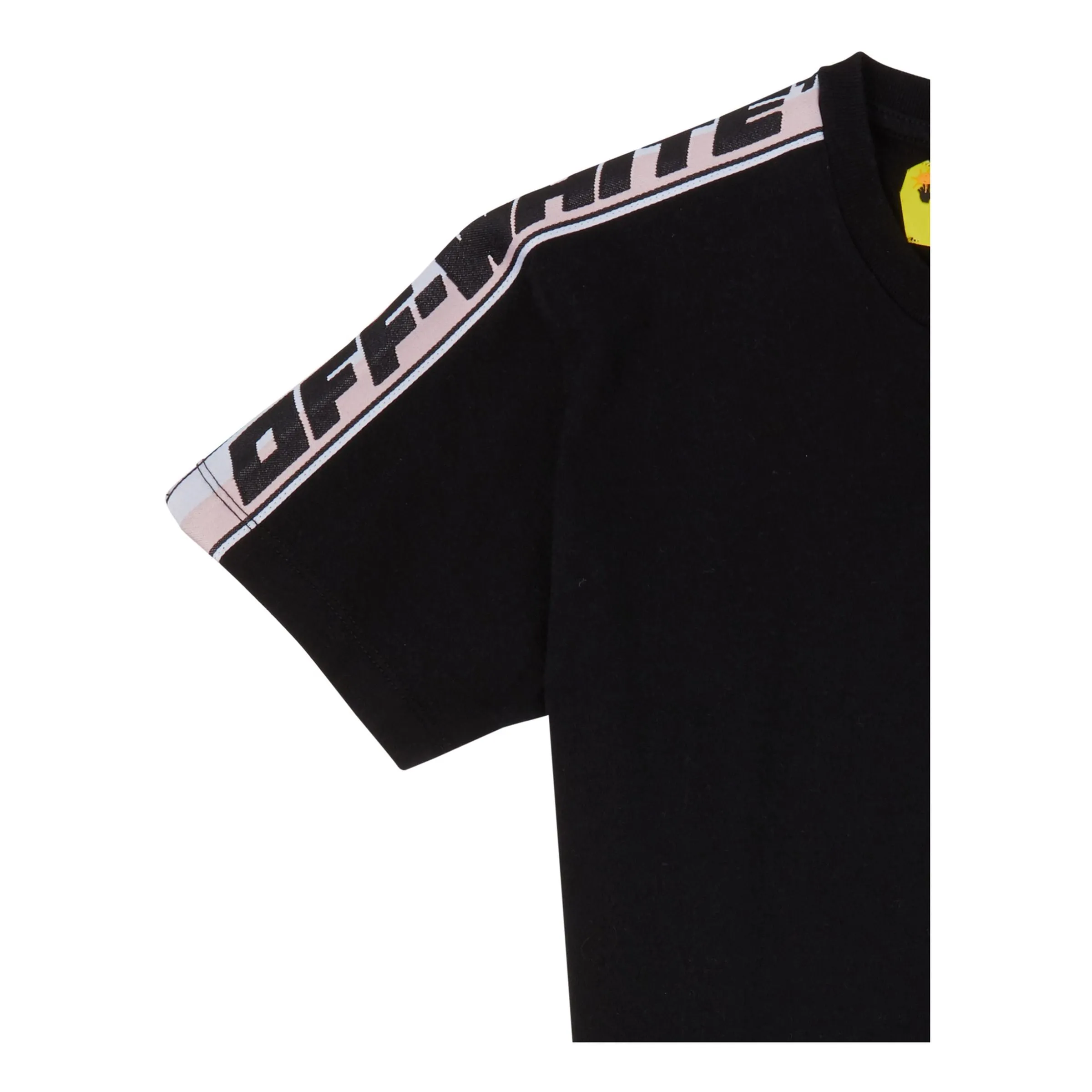 Black Logo Stripes T-Shirt