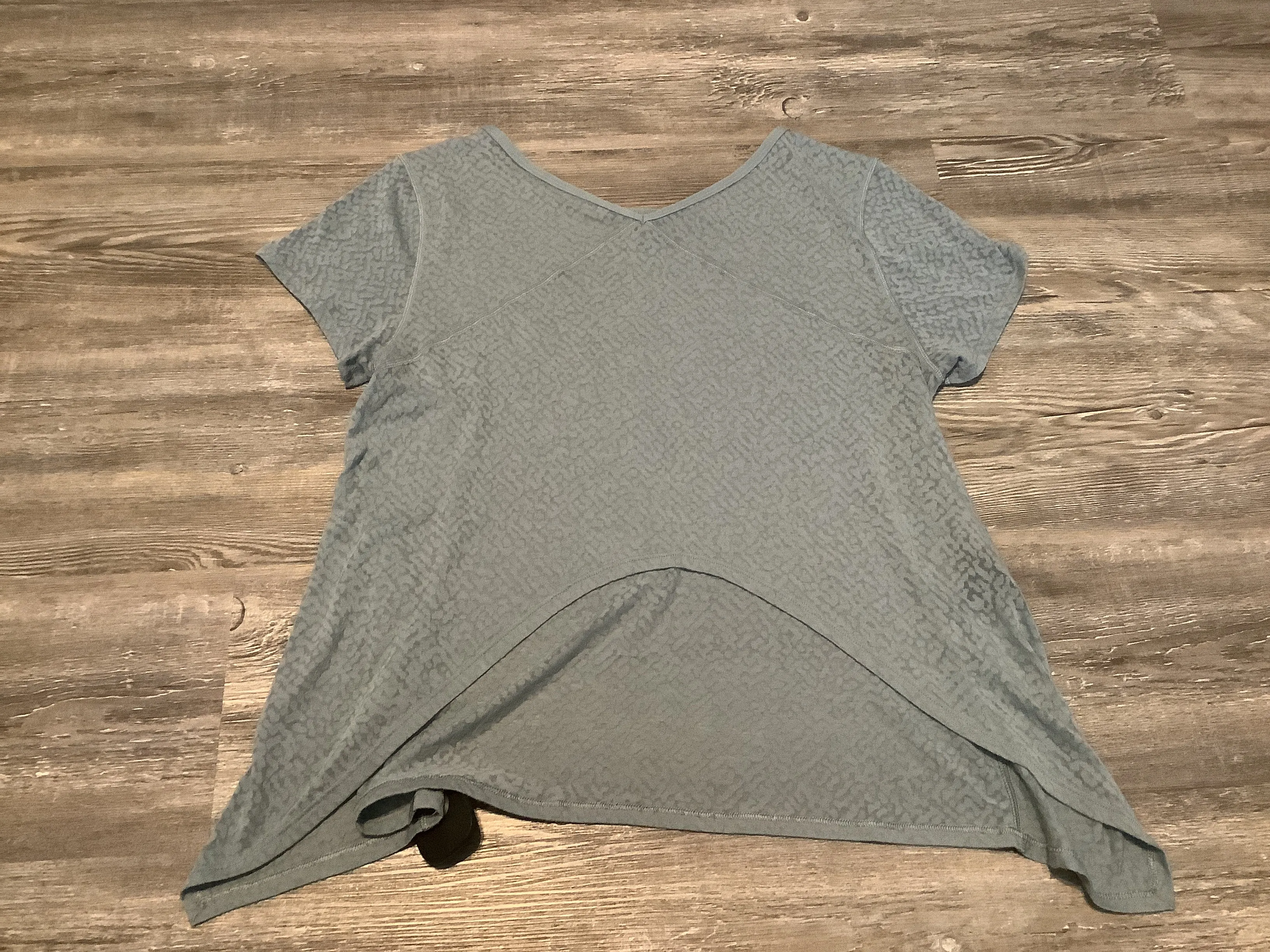Blue Athletic Top Short Sleeve Lululemon, Size Xs
