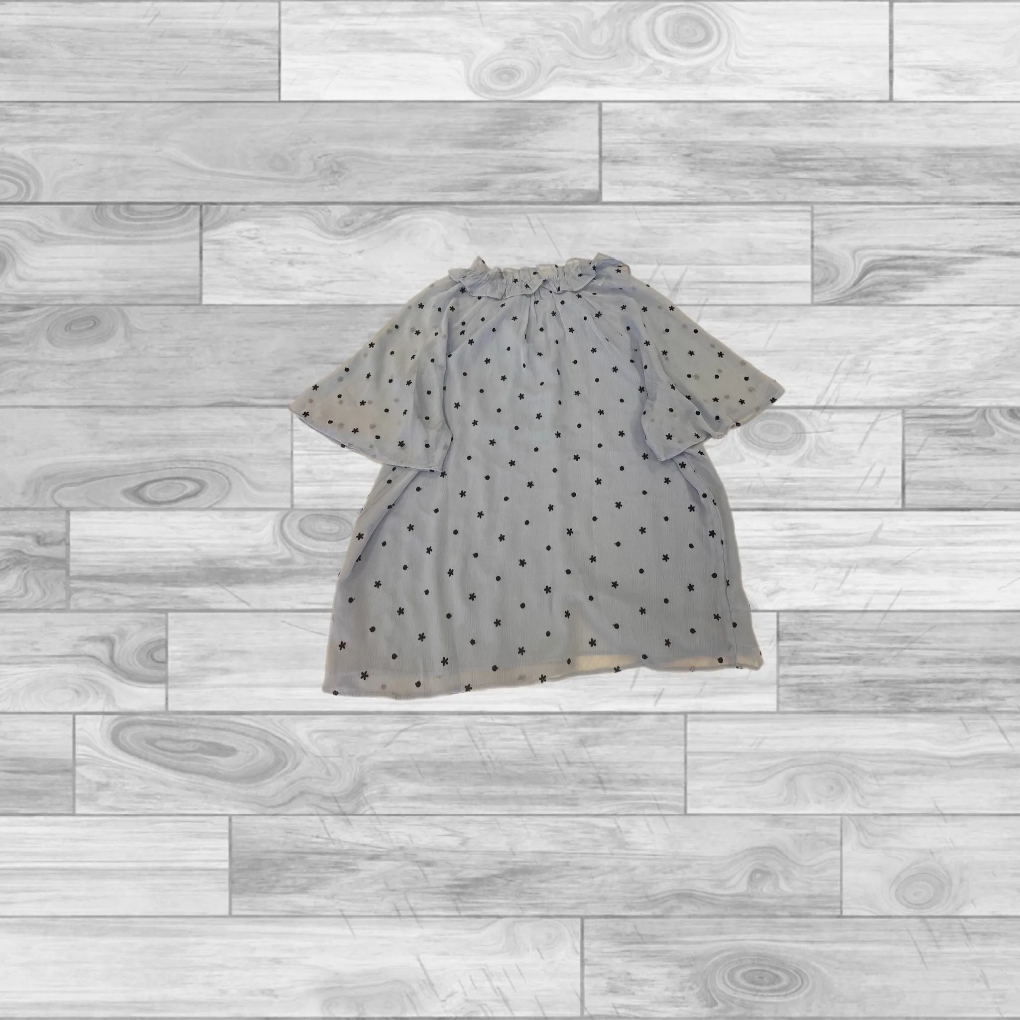 Blue Top Short Sleeve Ann Taylor, Size M