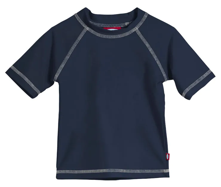 Boys UPF 50  Short Sleeve Rashguard | Navy Blue