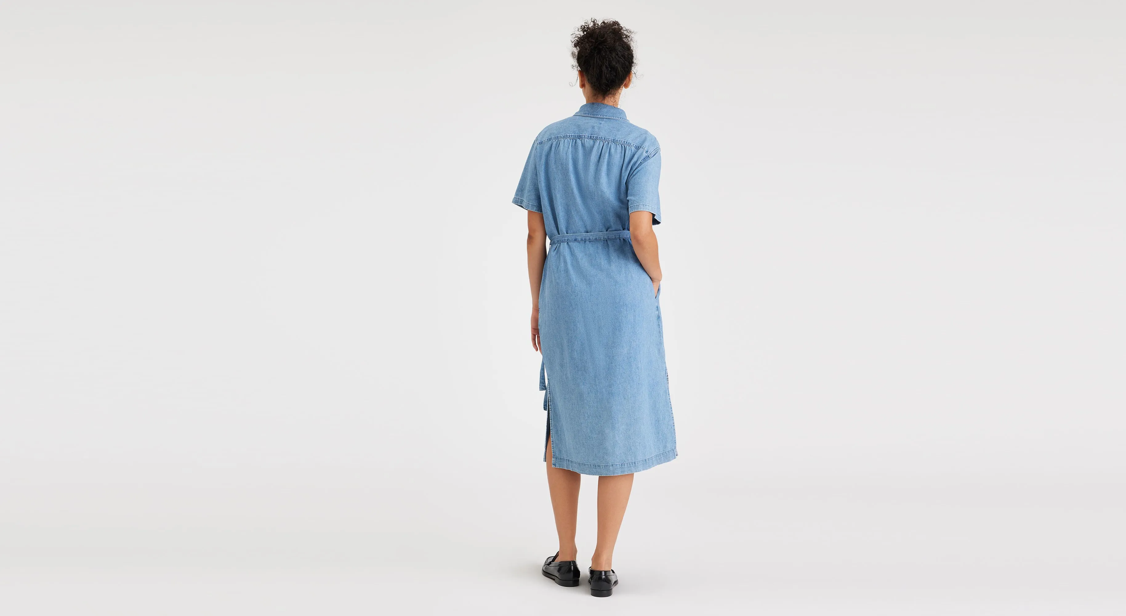 Buttoned Midi Dress