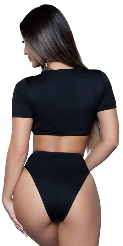 Celebrity High Waist Two Piece Swimsuit