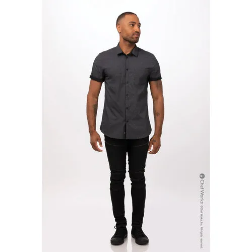 Chef Works SHC07BLK4XL Cook's Shirt