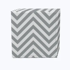 Chevron, Gray Napkins