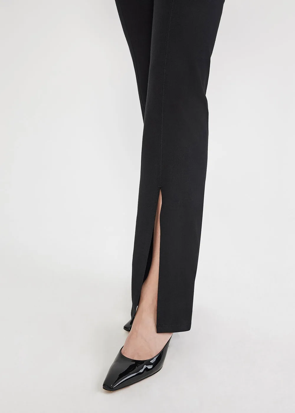 Chrissy Split Front Bootcut Shaping Legging - Cotton Stretch