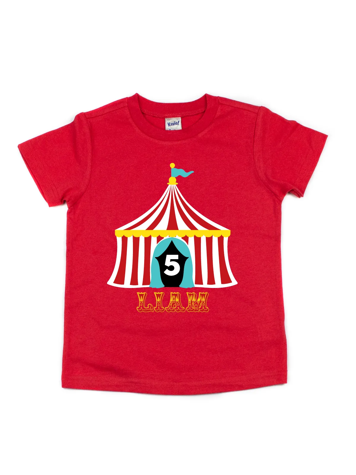 Circus Big Top Kids Shirt - Black, Red, & White