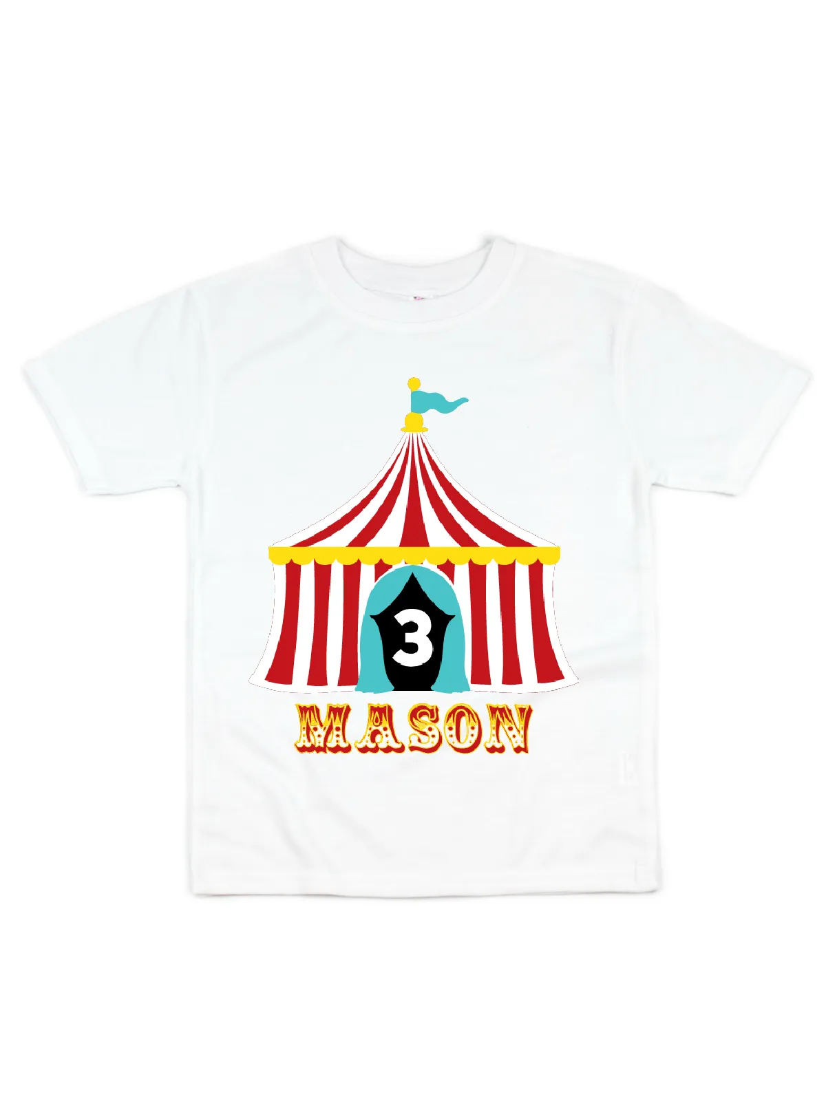 Circus Big Top Kids Shirt - Black, Red, & White