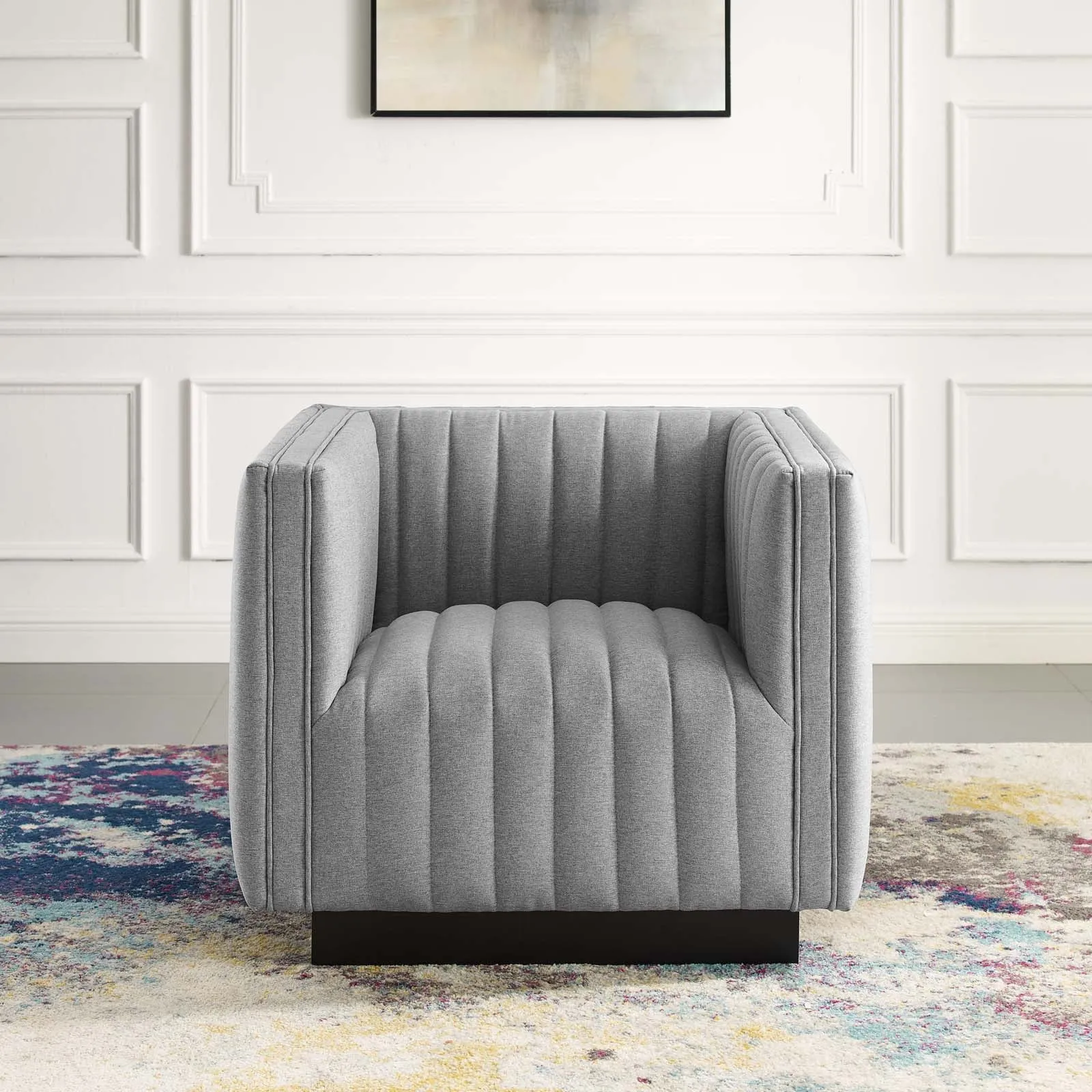 Conjure Tufted Upholstered Fabric Armchair by Modway