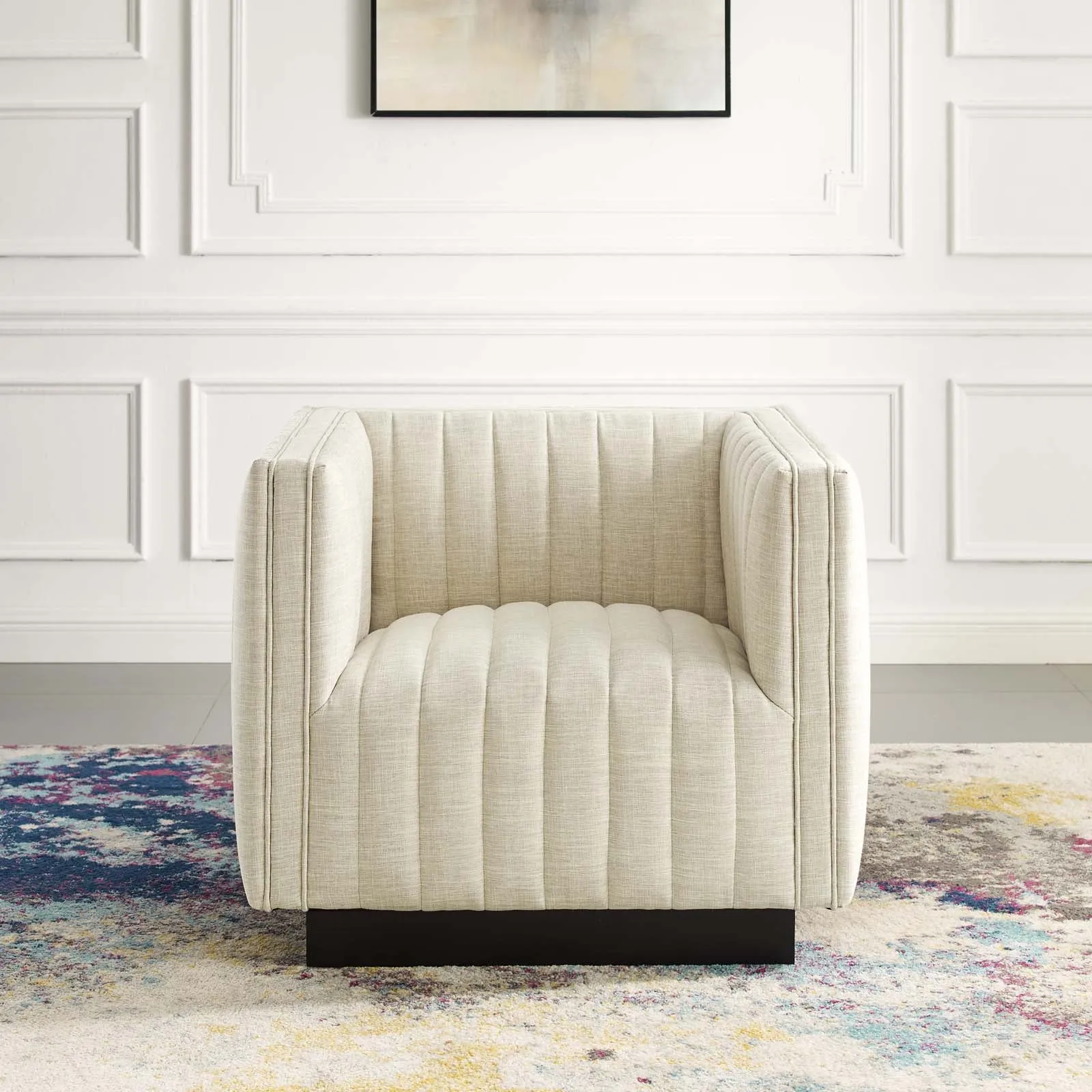 Conjure Tufted Upholstered Fabric Armchair by Modway