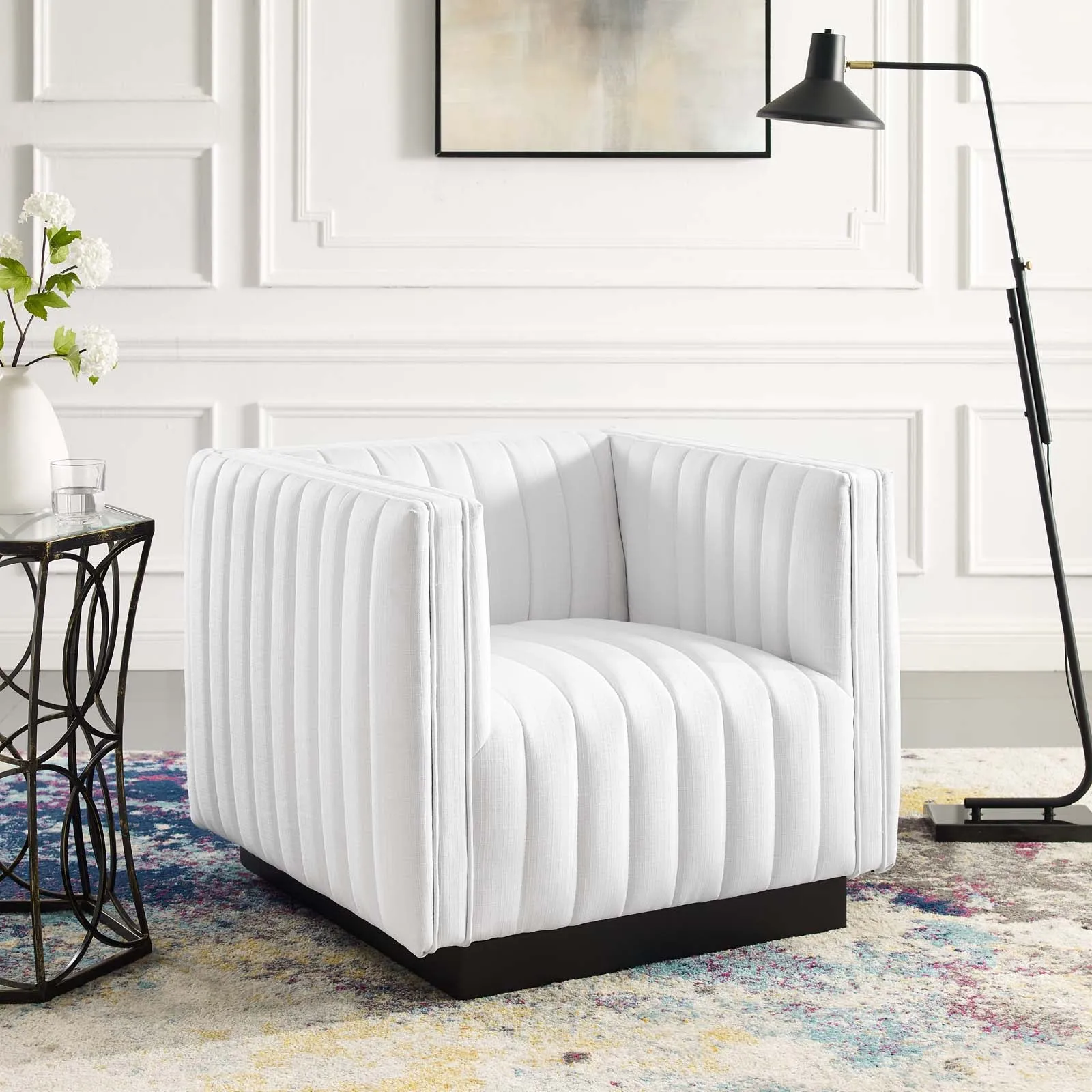 Conjure Tufted Upholstered Fabric Armchair by Modway