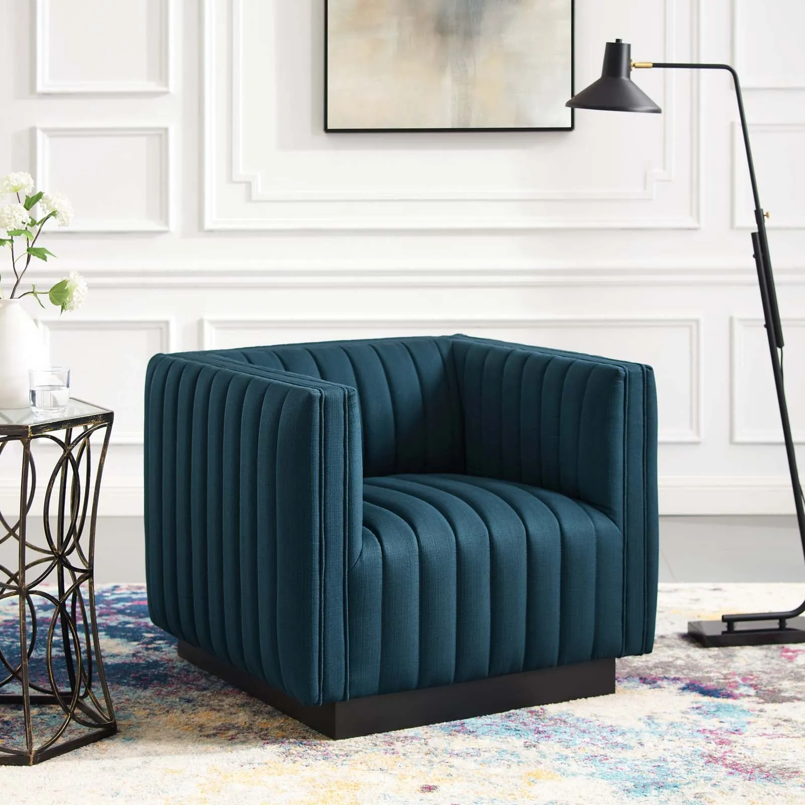 Conjure Tufted Upholstered Fabric Armchair by Modway