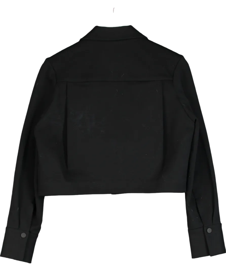 cos Black Short Boxy Fit Jacket UK XS