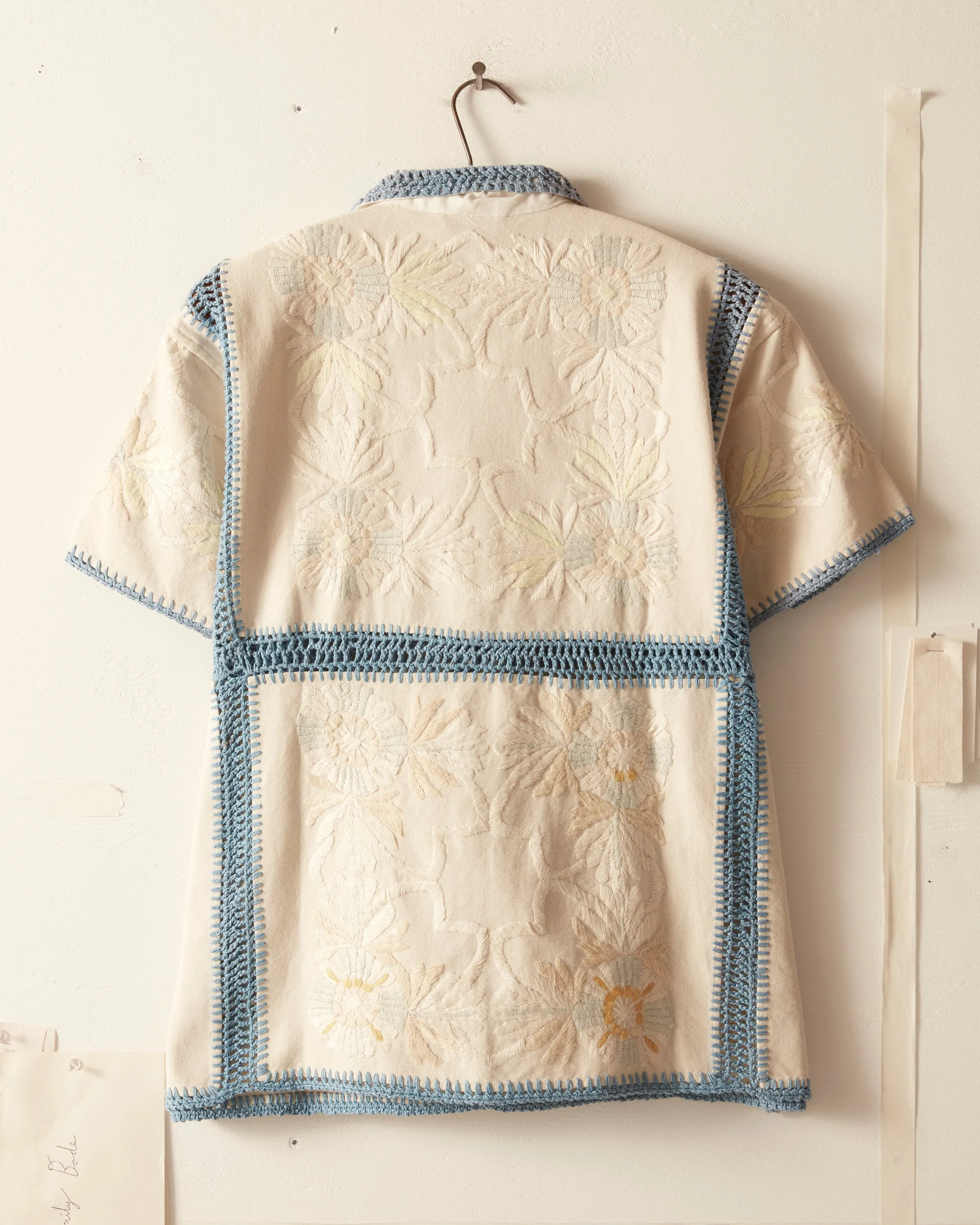 Crochet Ladderwork Short Sleeve Shirt