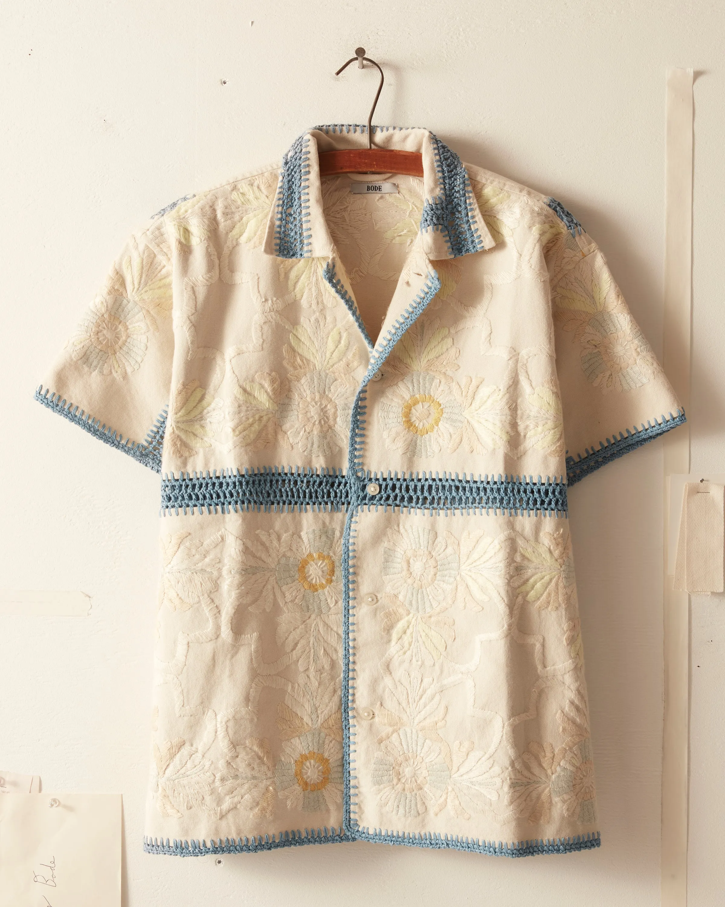 Crochet Ladderwork Short Sleeve Shirt