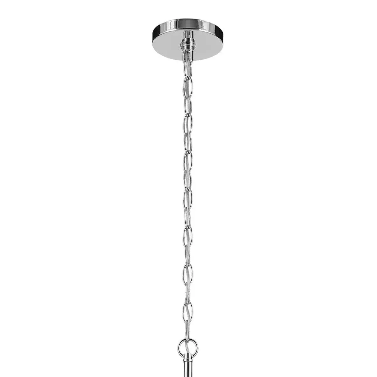 Crosby 32" 6-Light Chandelier 1-Tier with Clear Glass, Chrome Finish