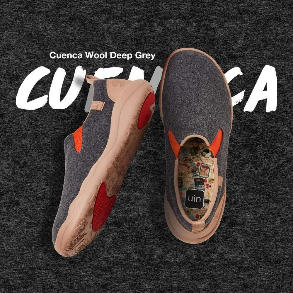 Cuenca Deep Grey Wool Men