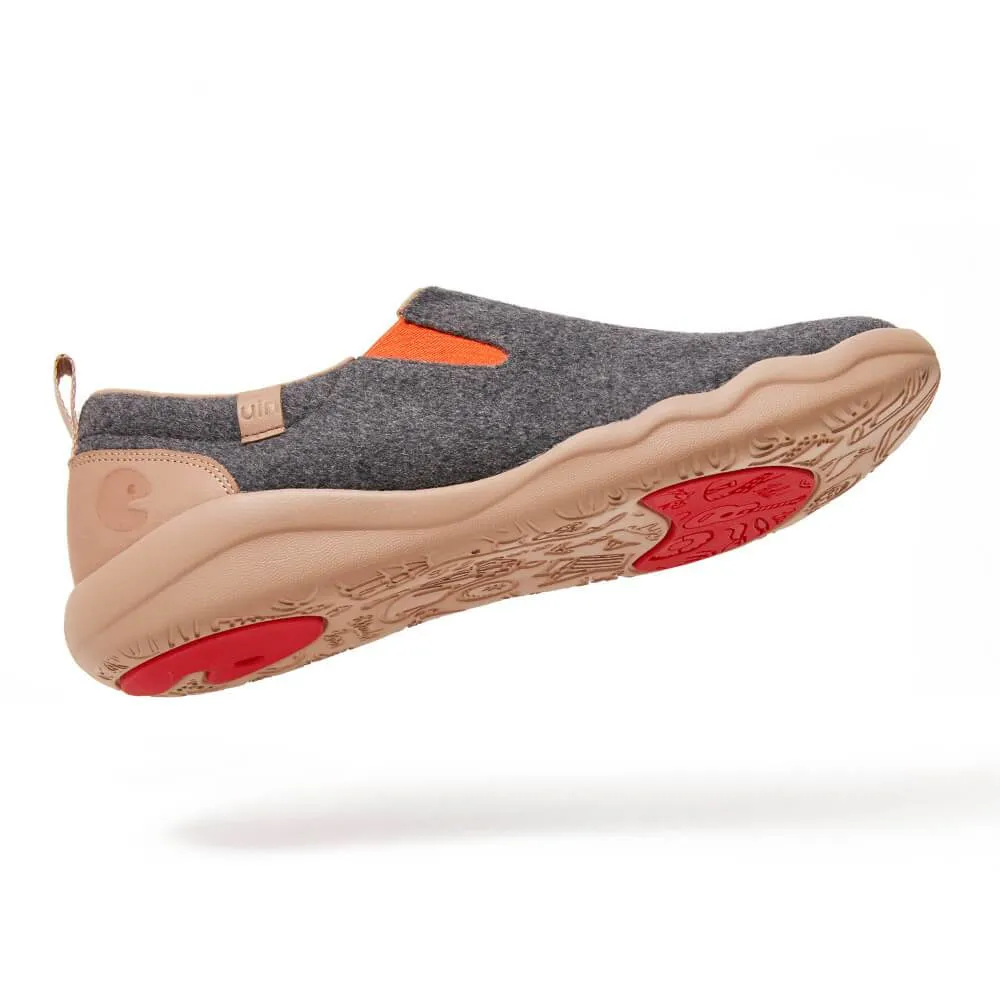Cuenca Deep Grey Wool Men