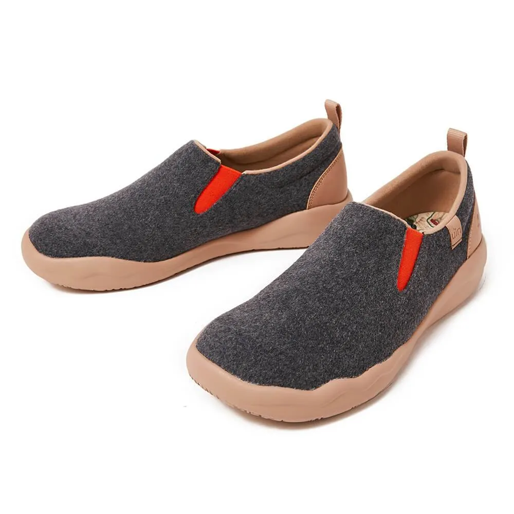 Cuenca Deep Grey Wool Men
