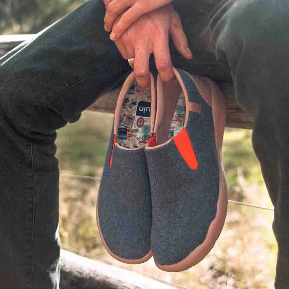 Cuenca Deep Grey Wool Men