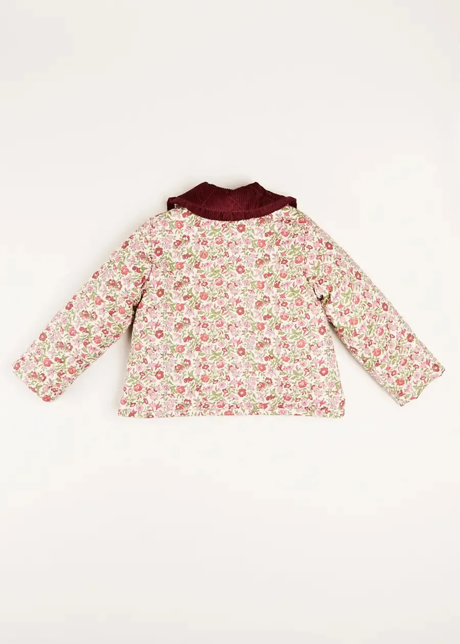 Daphne Floral Reversible Corduroy Jacket in Pink (4-10yrs)