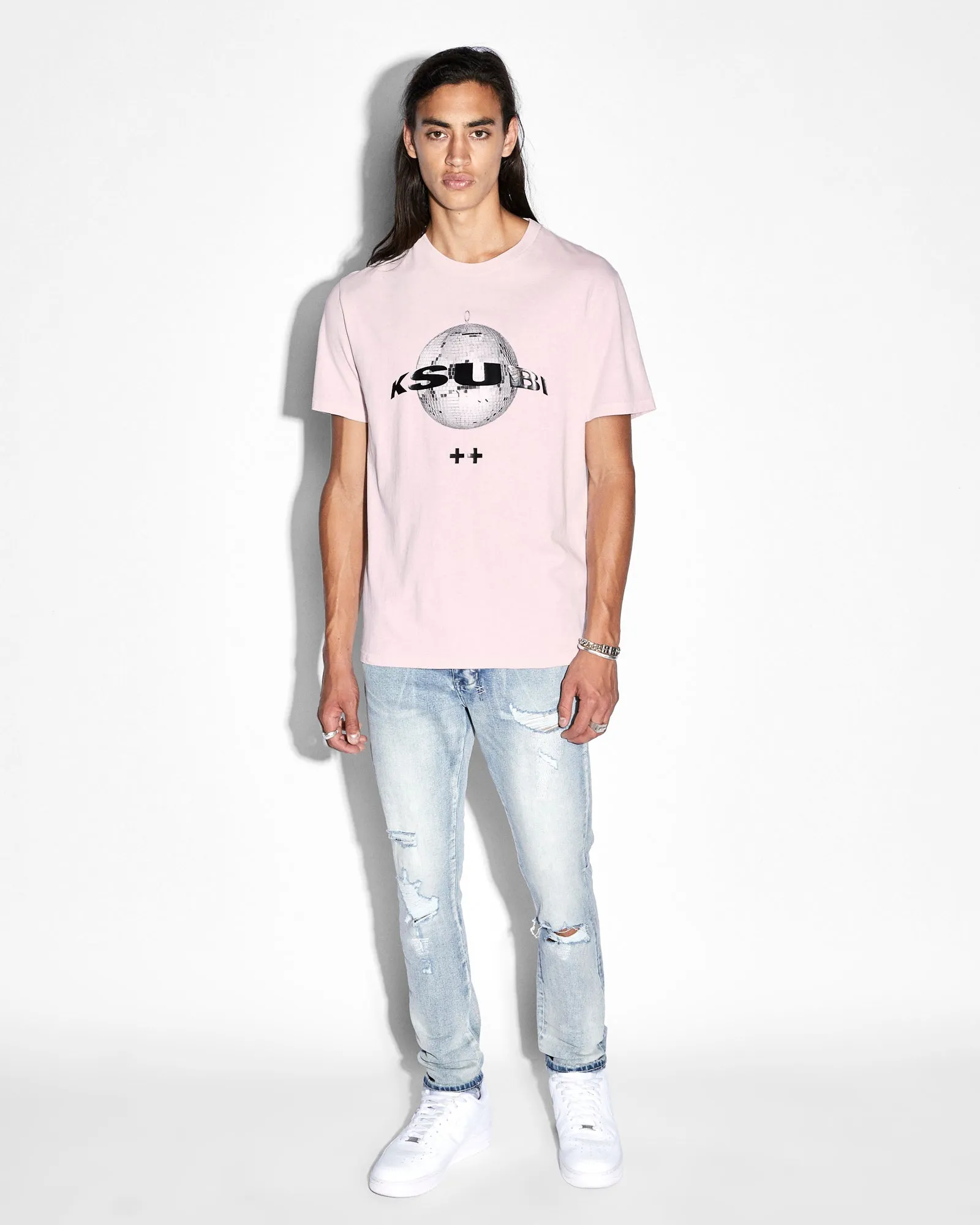 DISCO KASH SS TEE DUSTI PINK