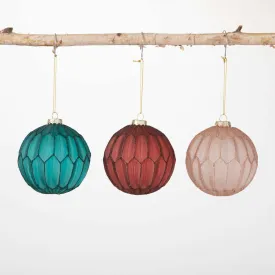 Elegant Faceted Ball Ornaments